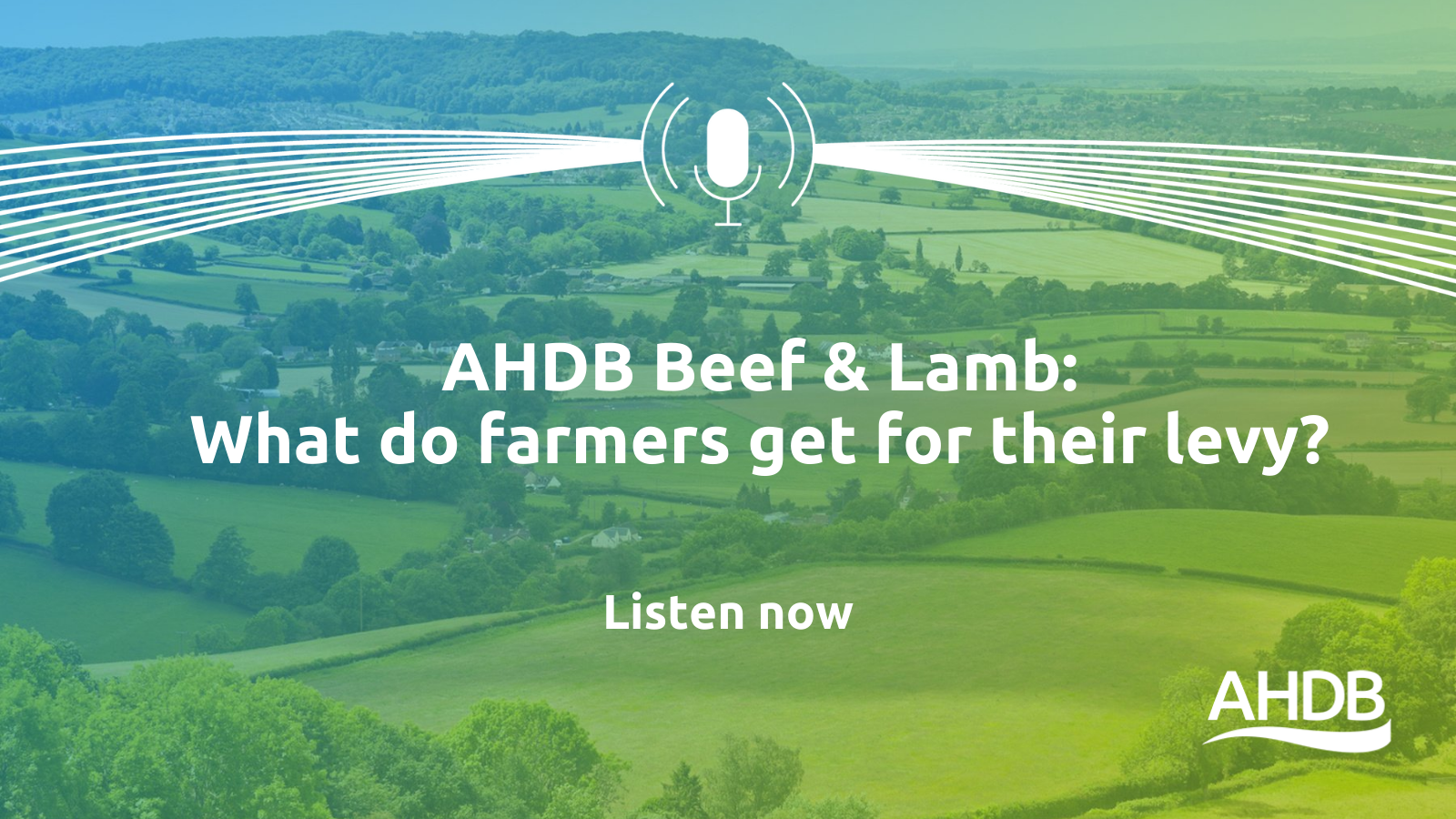 Listen to a podcast where two farmers talk about some of the AHDB services they use