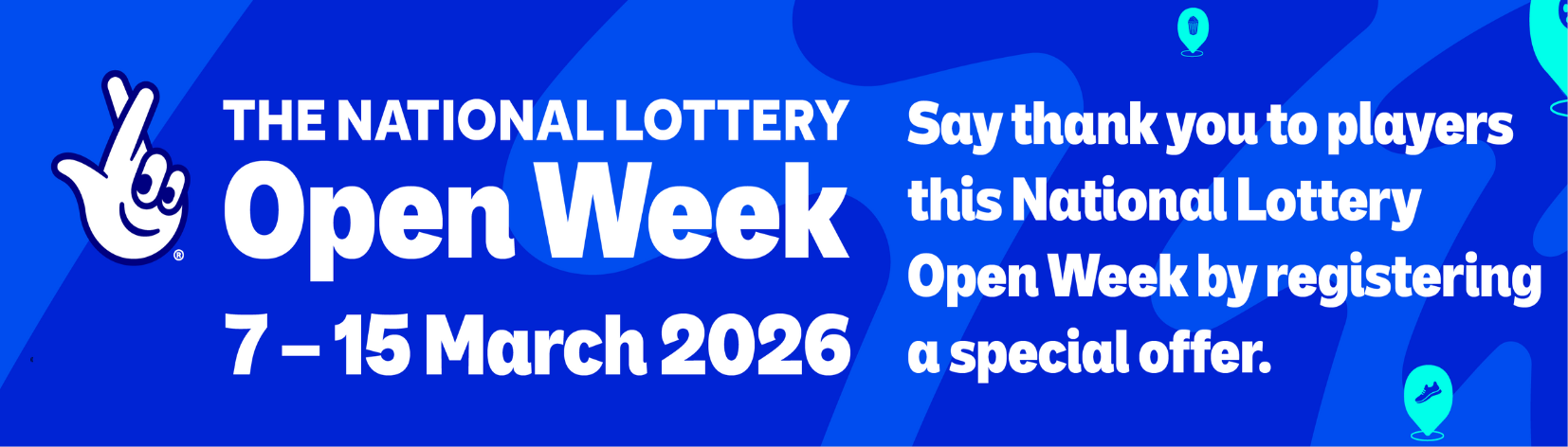 National Lottery Open Week graphic reading: