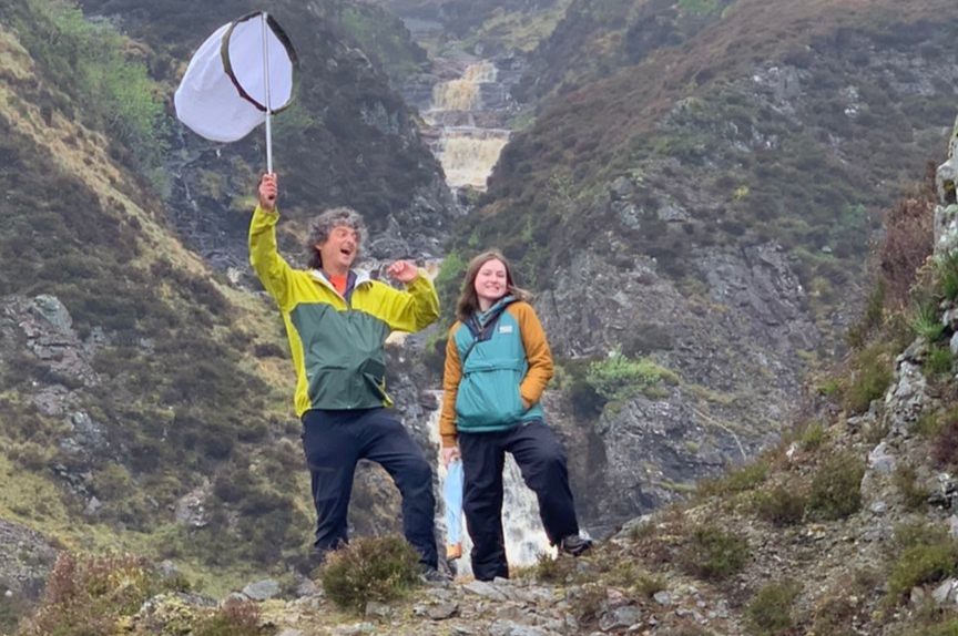 Holly Doherty volunteering with Butterfly Conservation