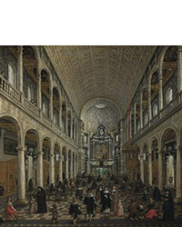Pieter Neefs (I) and Sebastiaan Vrancx Interior of the Church of the Jesuits (before the fire of 1718) in Antwerp, ca. 1630 Vienna, Kunsthistorisches Museum