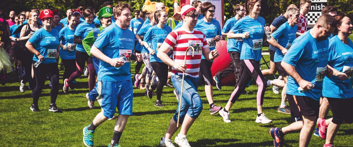 Competitors at Run NTU charity race 