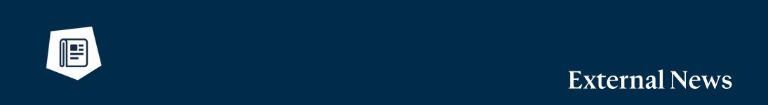 News banner on navy background