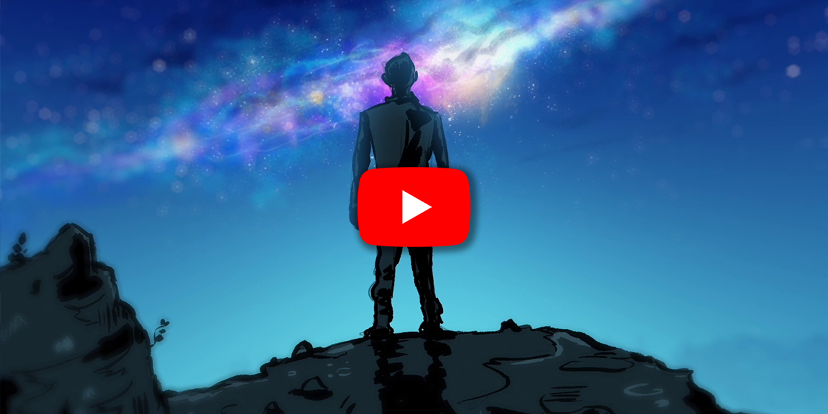 Man standing in front of the milky way