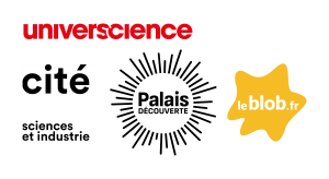 logos universcience cité palais blob