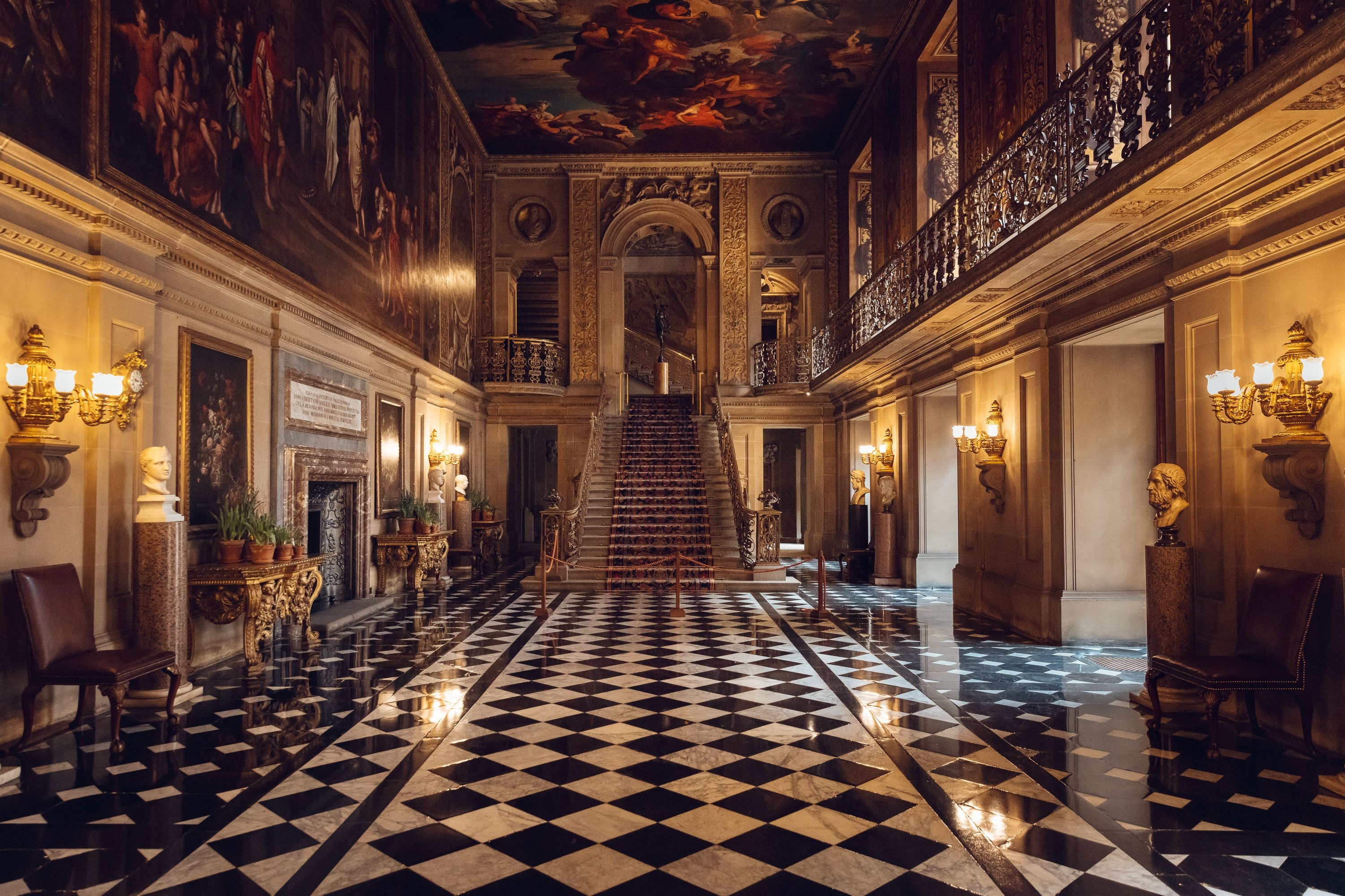 Interior da Chatsworth House. Foto: Chatsworth House Trust.